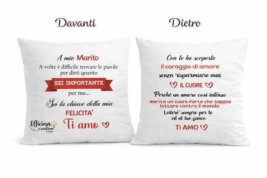 Cuscino personalizzato con foto e scritte – Regalo San Valentino