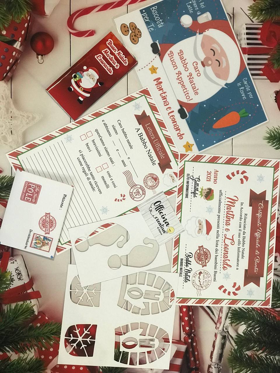 kit  lettera babbo Natale