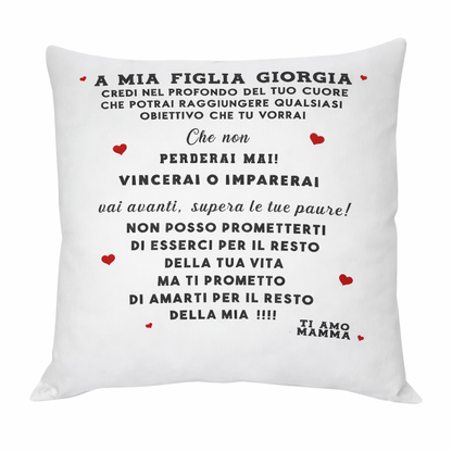 Cuscino personalizzato con foto e scritte – Regalo San Valentino